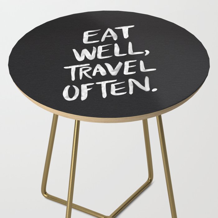 Eat Well, Travel Often Side Table Gallery Image 2
