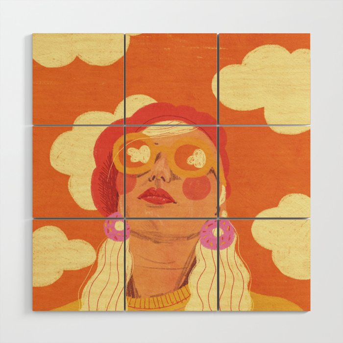 Orange sky Wood Wall Art Gallery Image 1