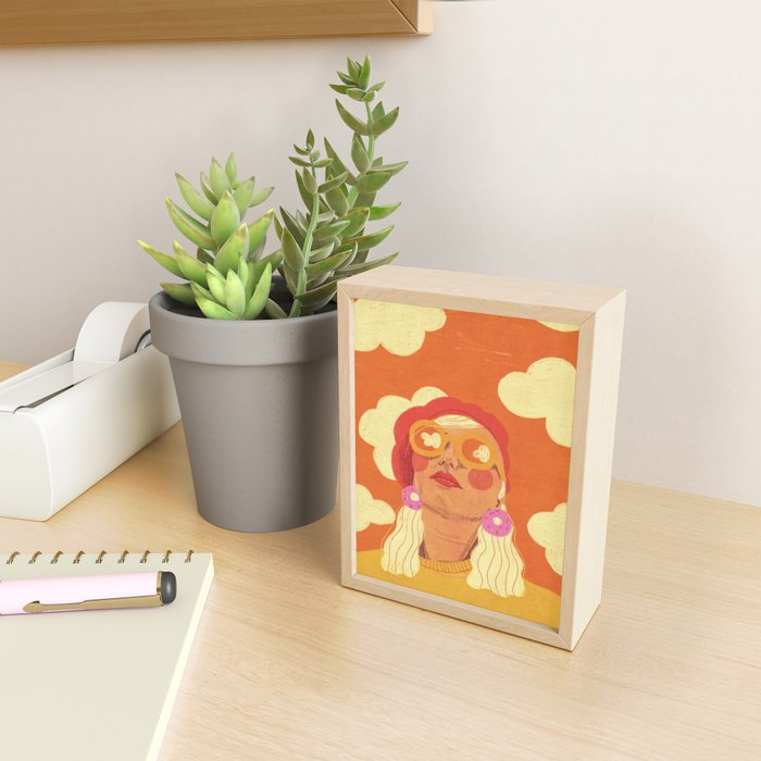 Orange sky Mini Art Print Gallery Image 2