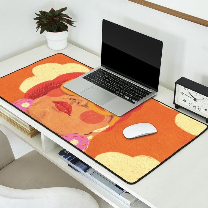 Orange sky Desk Mat Gallery Image 2