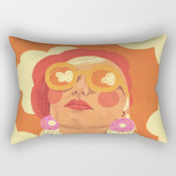 Orange sky Rectangular Pillow Gallery Image 1