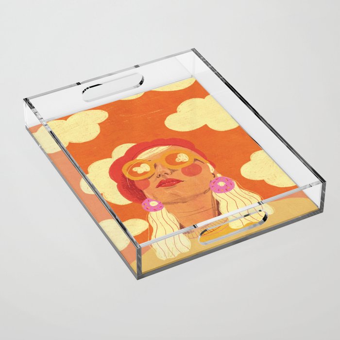 Orange sky Acrylic Tray Gallery Image 1