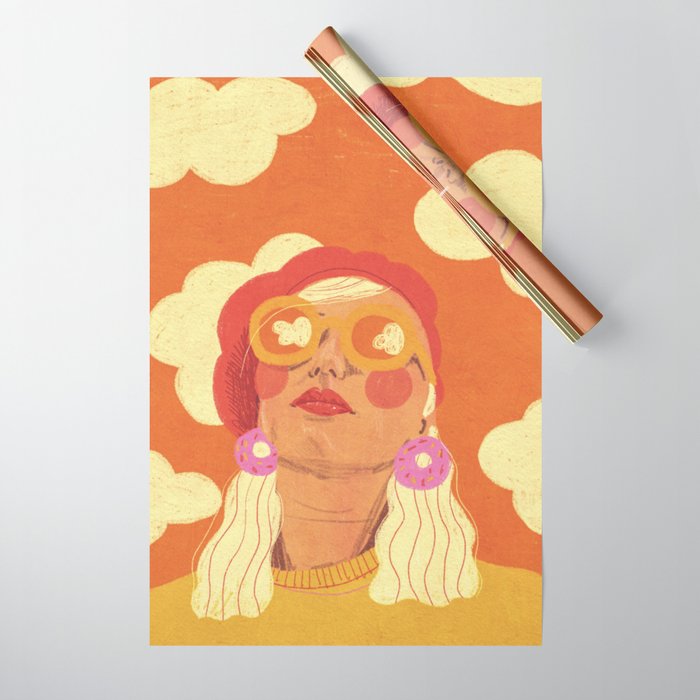 Orange sky Wrapping Paper Gallery Image 1