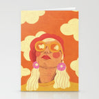 Orange sky Stationery Card Gallery Image 2