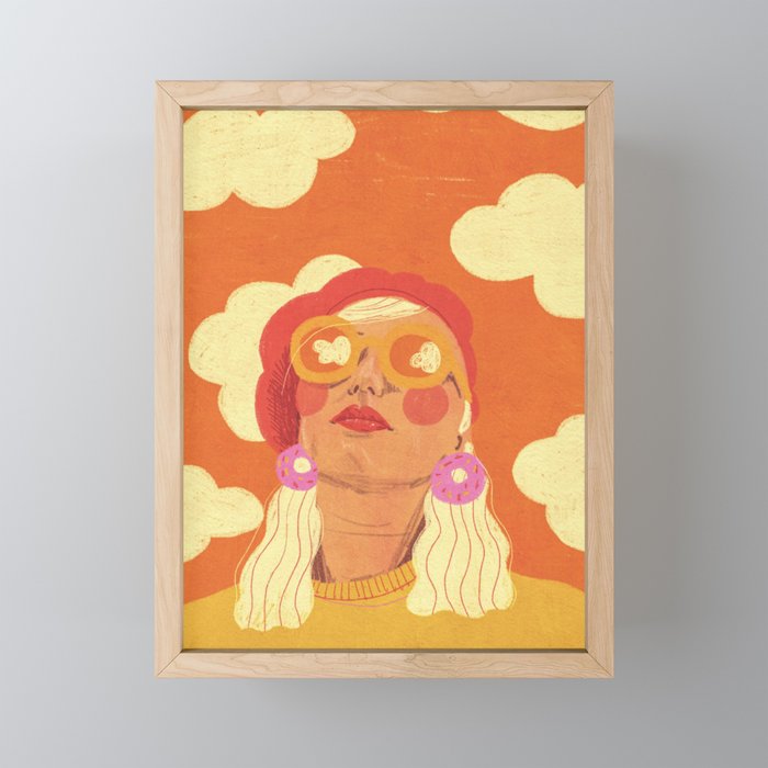 Orange sky Mini Art Print Gallery Image 1
