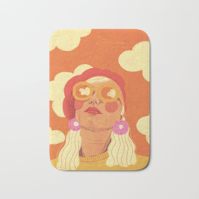Orange sky Bath Mat Gallery Image 1