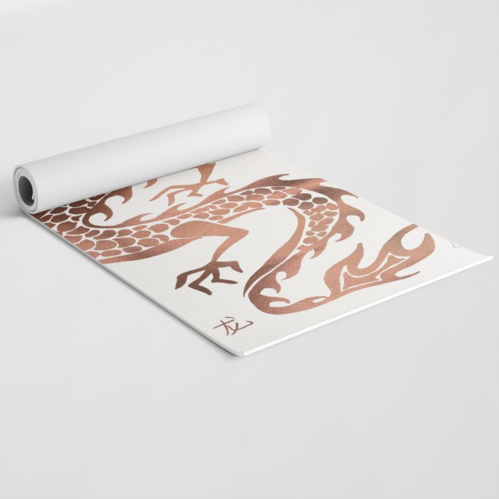 Chinese Dragon - Rose Gold Palette Yoga Mat Gallery Image 2