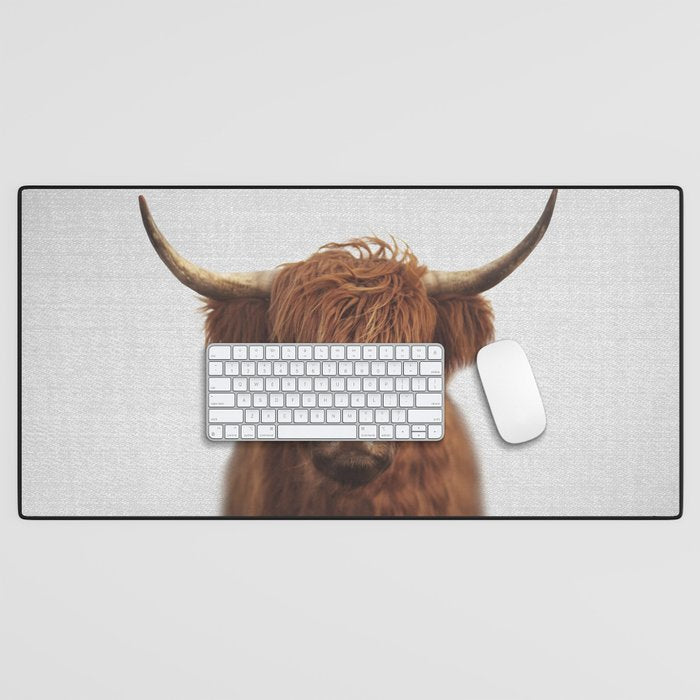 Highland Cow - Colorful Desk Mat Gallery Image 1