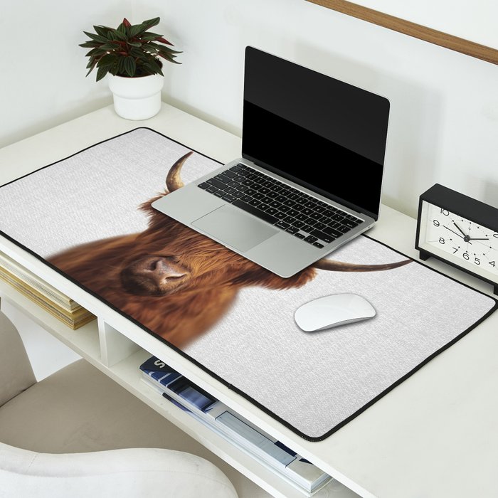 Highland Cow - Colorful Desk Mat Gallery Image 2