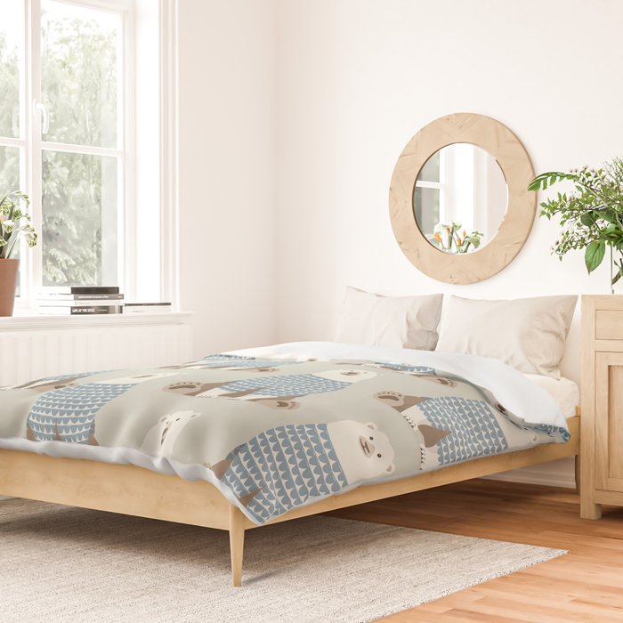 Whimsical Polar Bear Duvet Cover Gallery Image 2