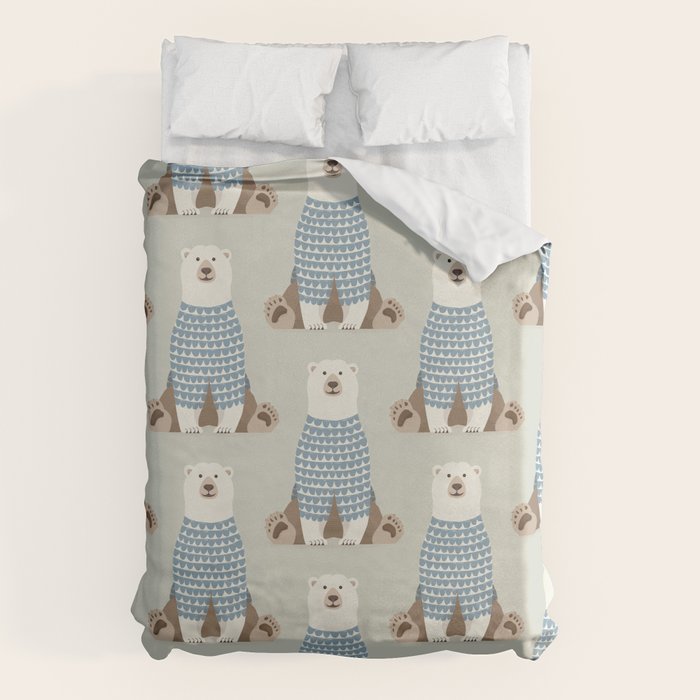Whimsical Polar Bear Duvet Cover Gallery Image 6