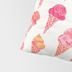 Ice Cream Cones - Pink & Peach Palette Pillow Sham Gallery Image 4