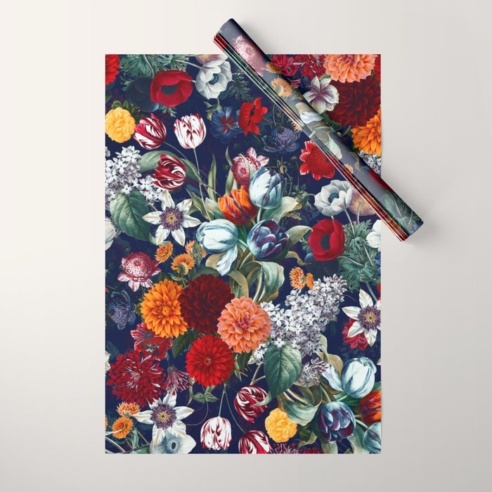 Night Garden XXXV Wrapping Paper Gallery Image 1