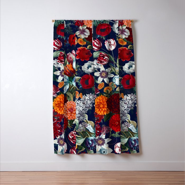 Night Garden XXXV Window Curtain Gallery Image 3