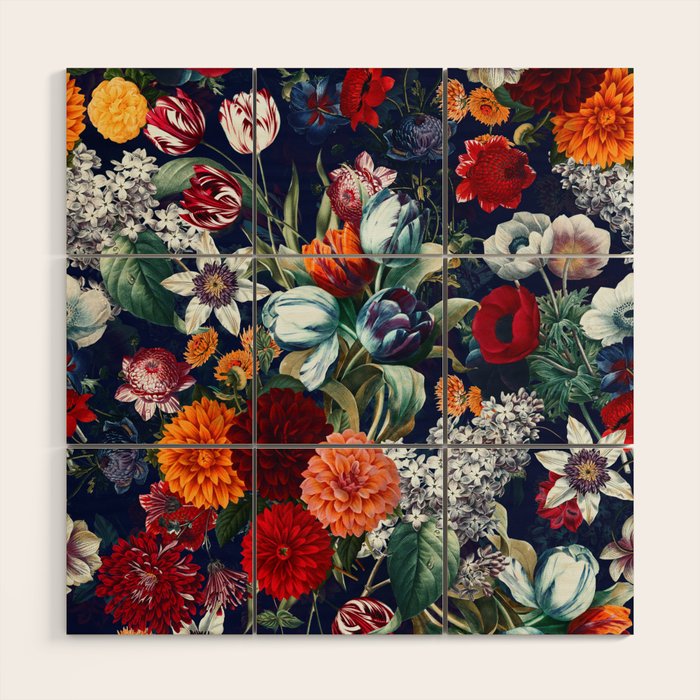 Night Garden XXXV Wood Wall Art Gallery Image 1