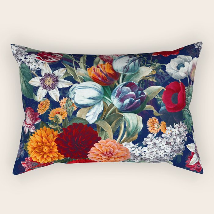Night Garden XXXV Rectangular Pillow Gallery Image 1