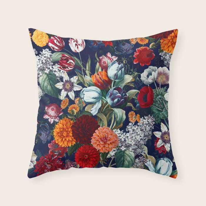 Night Garden XXXV Throw Pillow Gallery Image 6
