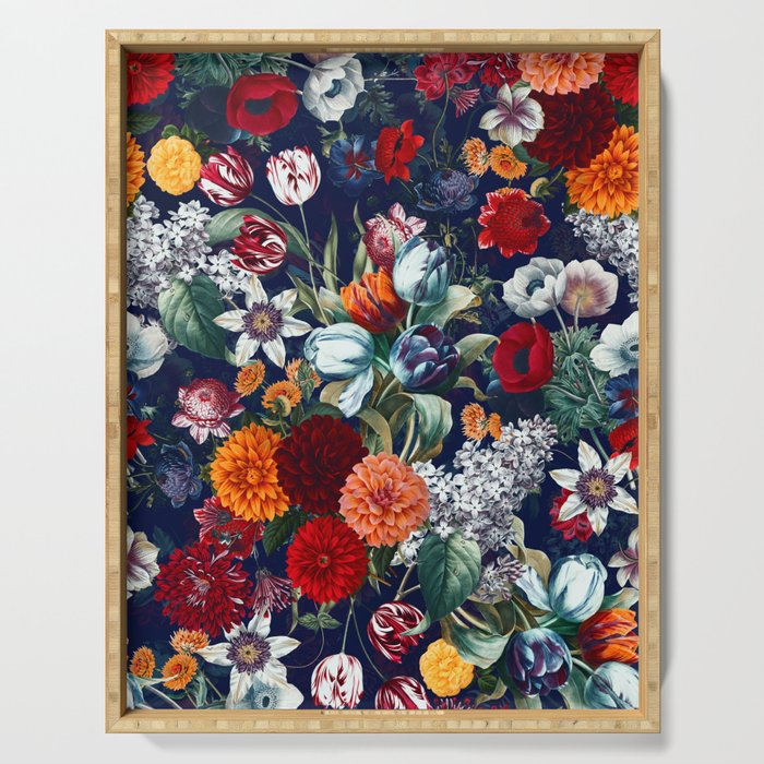Night Garden XXXV Serving Tray Gallery Image 1
