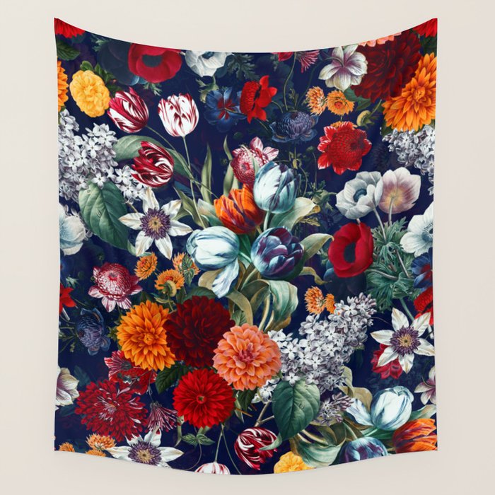 Night Garden XXXV Wall Tapestry Gallery Image 1