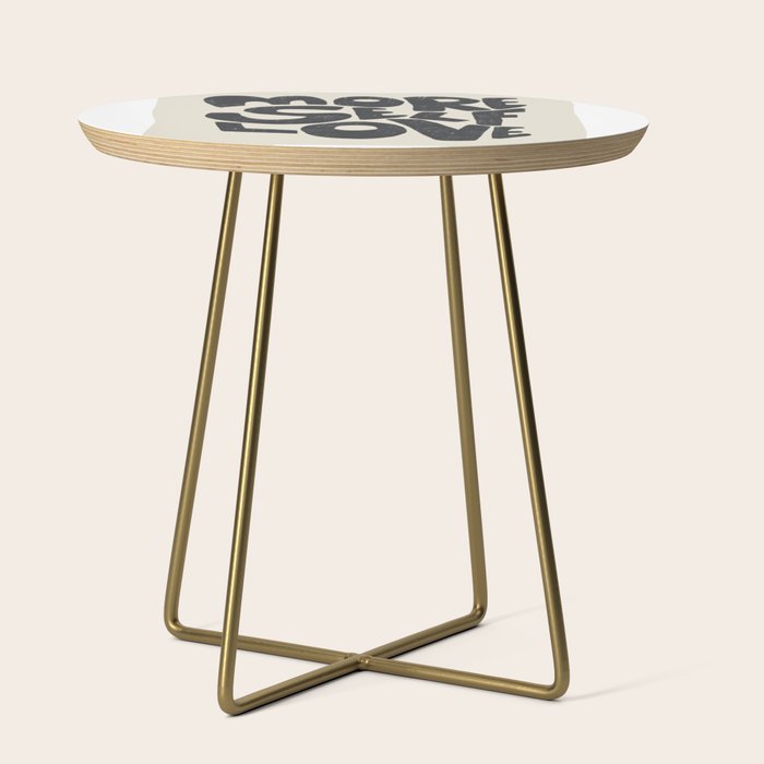 More Self Love | Black Side Table Gallery Image 1