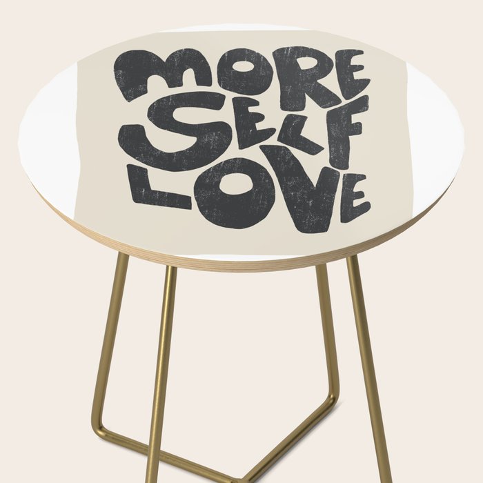 More Self Love | Black Side Table Gallery Image 2