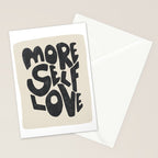 More Self Love | Black Stationery Card Gallery Image 2