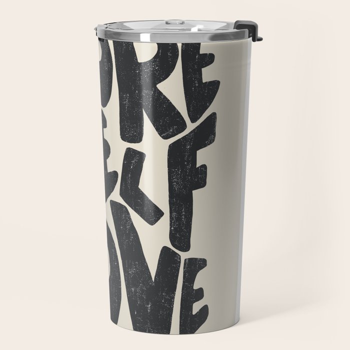 More Self Love | Black Travel Mug Gallery Image 2
