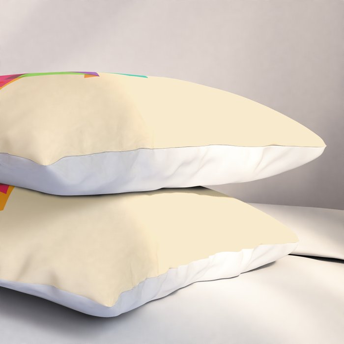 Fractal geometric Squirrel Pillow Sham Gallery Image 3