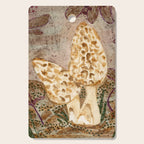 Little Morel Mushrooms in Warm Brown Cutting Board Gallery Image 1