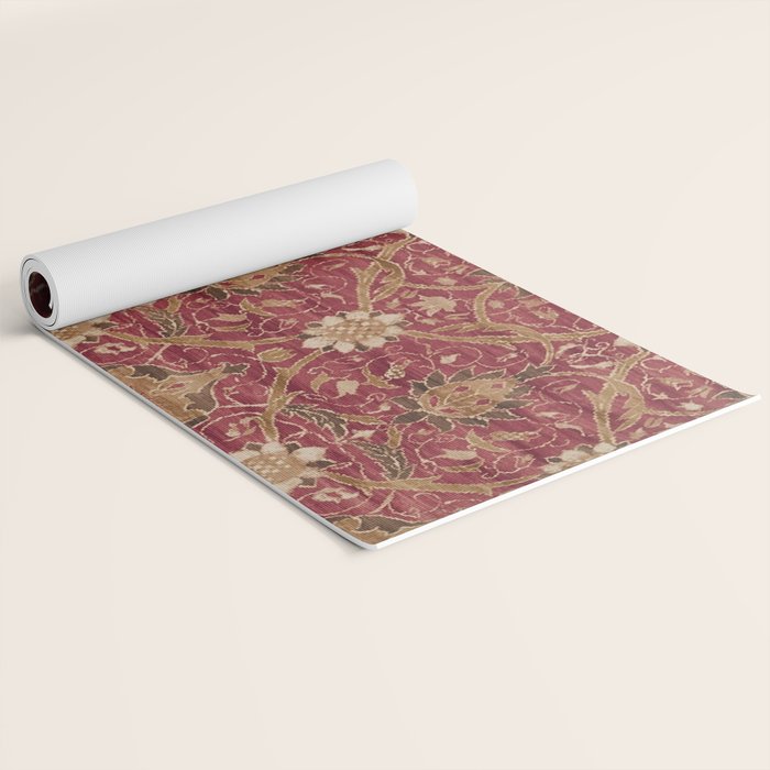 William Morris Vintage Montreal Russet Yoga Mat Gallery Image 2