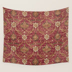 William Morris Vintage Montreal Russet Wall Tapestry Gallery Image 4