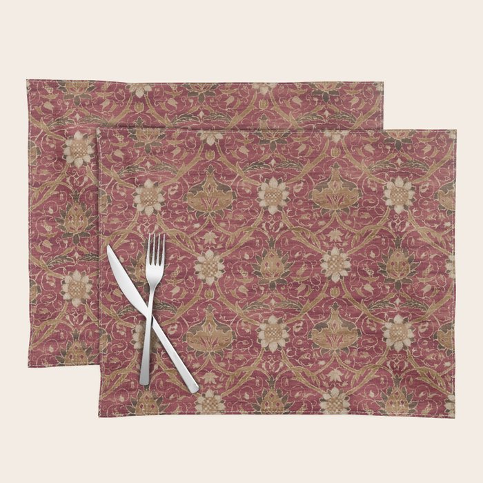 William Morris Vintage Montreal Russet Placemat Gallery Image 1