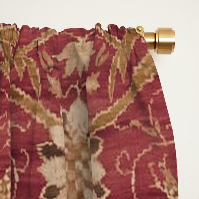 William Morris Vintage Montreal Russet Window Curtain Gallery Image 2