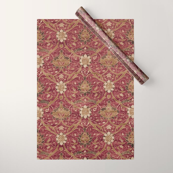 William Morris Vintage Montreal Russet Wrapping Paper Gallery Image 1
