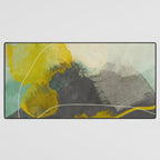 summer landscape triptych 3 abstract art Desk Mat Gallery Image 3