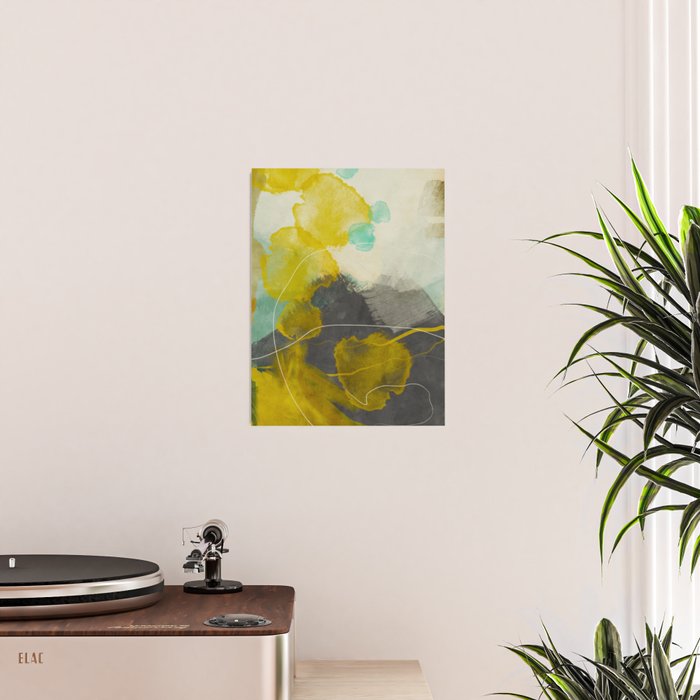 summer landscape triptych 3 abstract art Poster Gallery Image 2