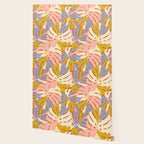 Color Block Monstera Pink + Lavender Wallpaper Gallery Image 2