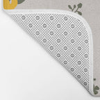 Flower Market Yellow Flowers Bath Mat Gallery Image 2