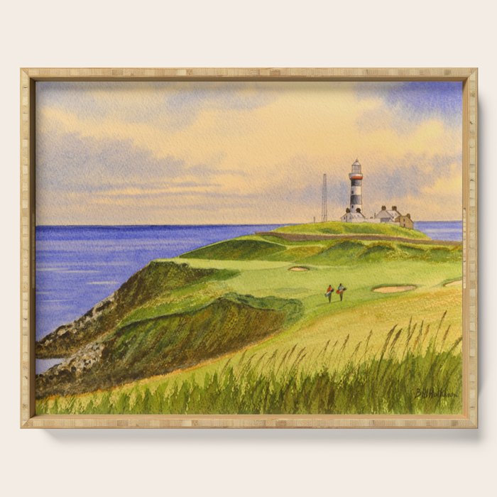 Old Head Golf Course Ireland Hole 4 Serving Tray Gallery Image 1