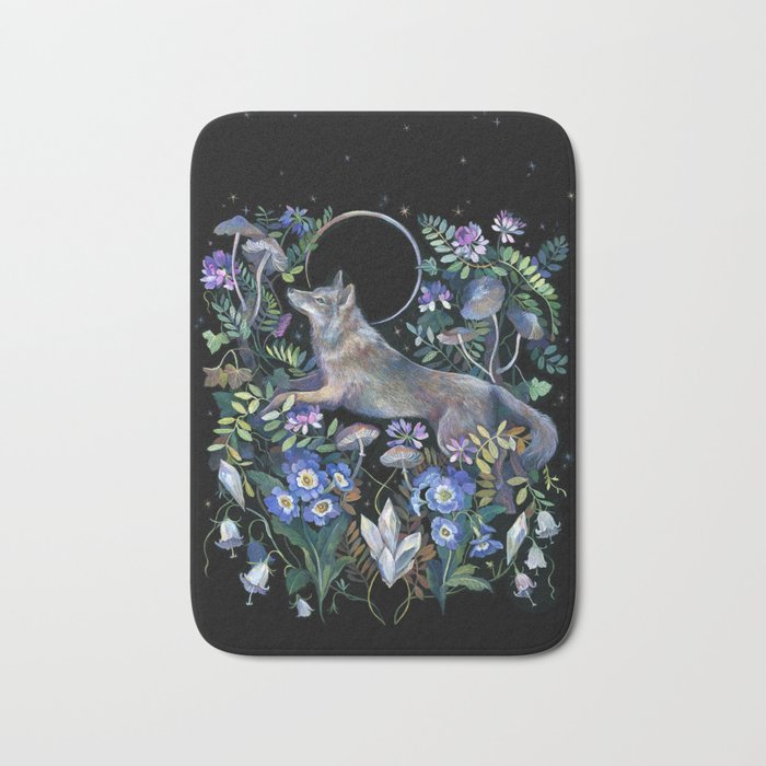 Moon Wolf Bath Mat Gallery Image 1