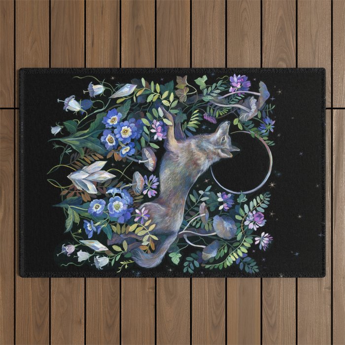Moon Wolf Outdoor Rug Gallery Image 1