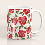 Rose Watercolor Pattern Coffee Mug Gallery Image 1
