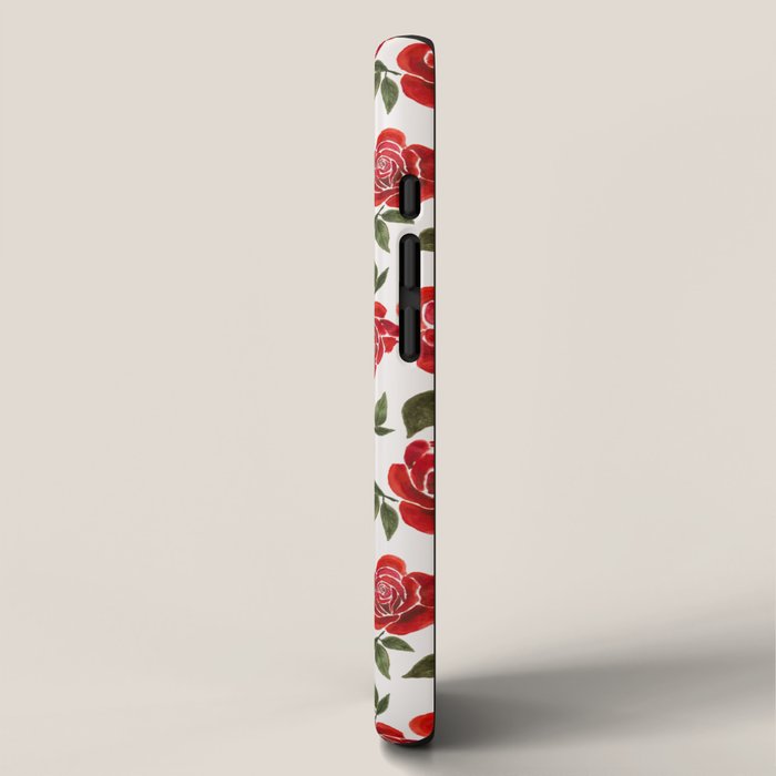 Rose Watercolor Pattern iPhone Case Gallery Image 2