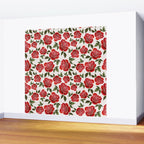 Rose Watercolor Pattern Wall Mural Gallery Image 2