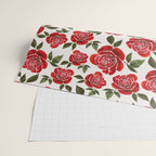 Rose Watercolor Pattern Wrapping Paper Gallery Image 2