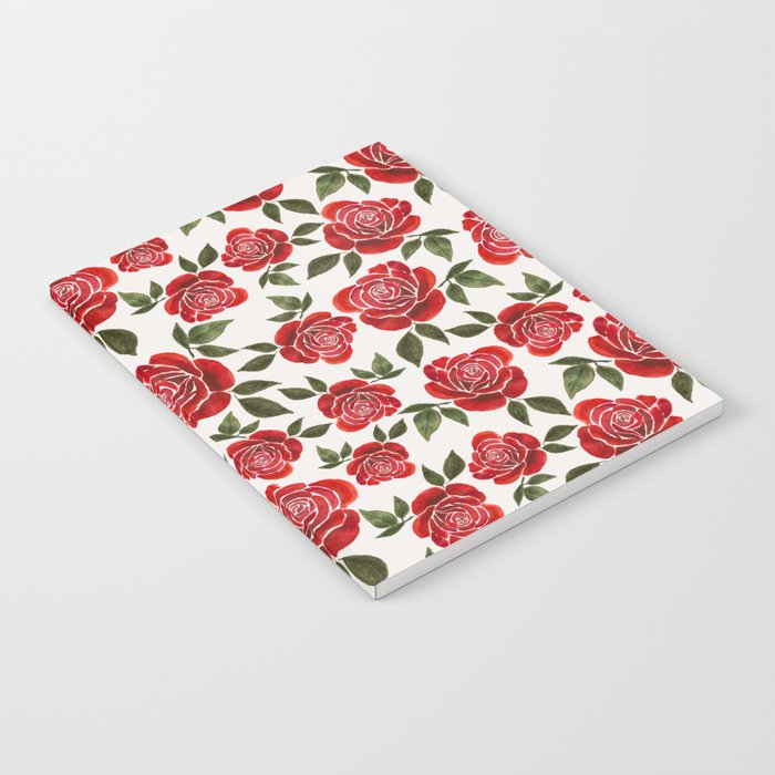 Rose Watercolor Pattern Notebook Gallery Image 1