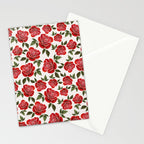 Rose Watercolor Pattern Stationery Card Gallery Image 2