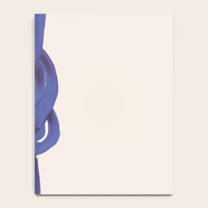 Minimalist Knot Art in Rich Blue Tones Elegant Abstract Illustration Notebook Gallery Image 4