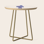 Minimalist Knot Art in Rich Blue Tones Elegant Abstract Illustration Side Table Gallery Image 1