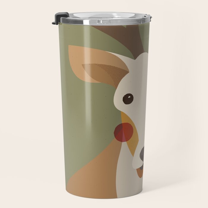 Red Deer Animal Portrait Travel Mug Gallery Image 3